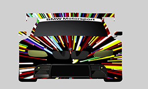 Jeff Koons: design sketch for the 17th BMW Art Car, 2010  Jeff Koons 