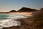 Misty Cliffs an der Atlantikküste, Süd-Afrika.