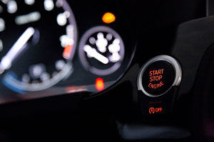 BMW 640i Coupe, Start-Stopp-Knopf