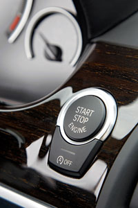 BMW 640i Coupe, Start-Stopp-Knopf