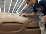 Detailarbeit am Tonmodell des BMW 6er Gran Coup: Syrus Haghayegh, Formfindung