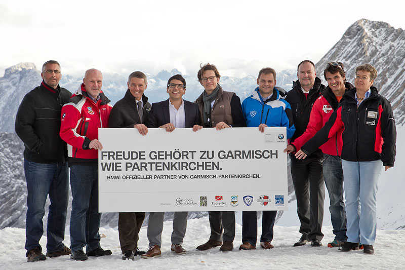 BMW offizieller Partner von Garmisch-Partenkirchen: Foto auf der Zugspitze