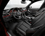 BMW 3er Touring - Innenraum, Leder Dakota Schwarz