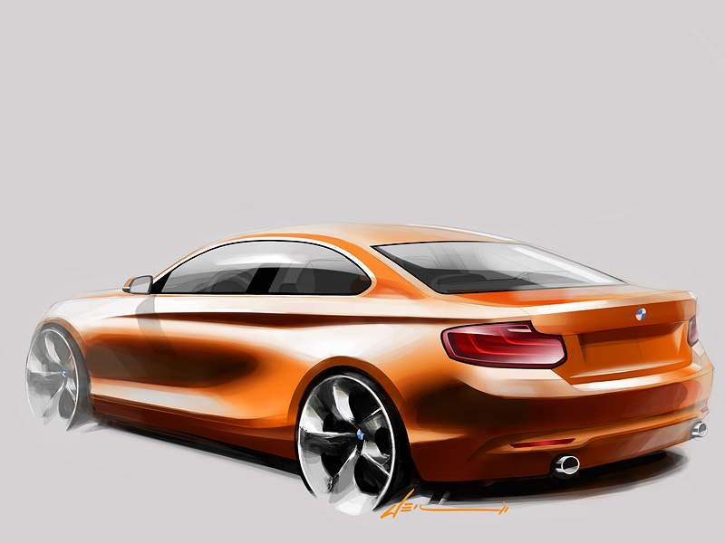 BMW 2er Coup, Designskizze