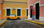 MINI Cooper S (F56) in Volcanic Orange on location in Puerto Rico