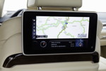 BMW 750Li, Navigationsansicht auf dem Fondmonitor