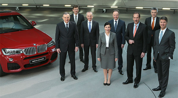 Bilanzpressekonferenz der BMW Group am 18. Mrz 2015 in Mnchen: Der Gesamtvorstand der BMW AG