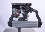 Weiterentwickelter BMW Twin Power Turbo 3-Zylinder Dieselmotor.