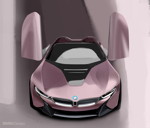 Der neue BMW i8 Roadster - Design Skizze. 