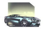BMW 8er Coup - Designskizze