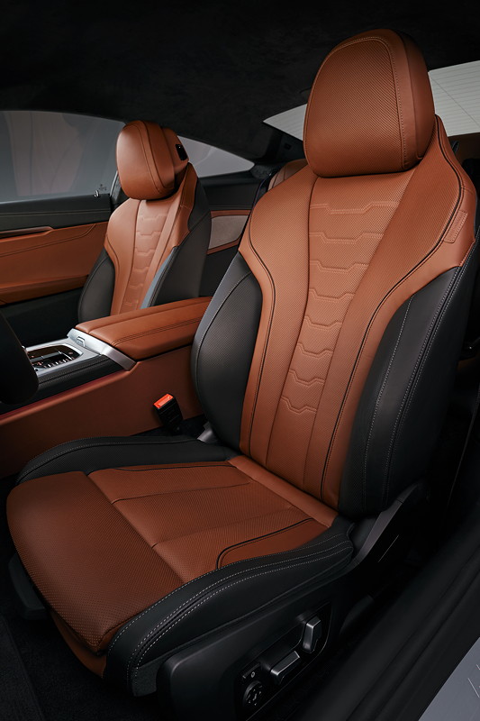 BMW 8er Coup, neuentwickeltene Sportsitze mit tieferer Sitzposition