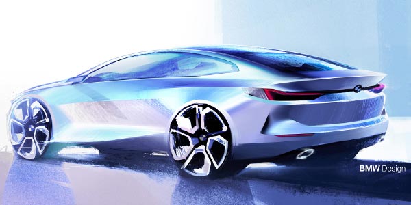 BMW 2er Gran Coupe - Designskizze Exterieur
