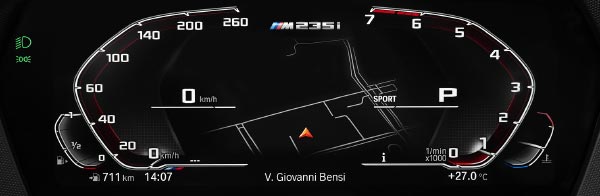 BMW M235i xDrive, neues BmW Live Cockpit Professional Tacho