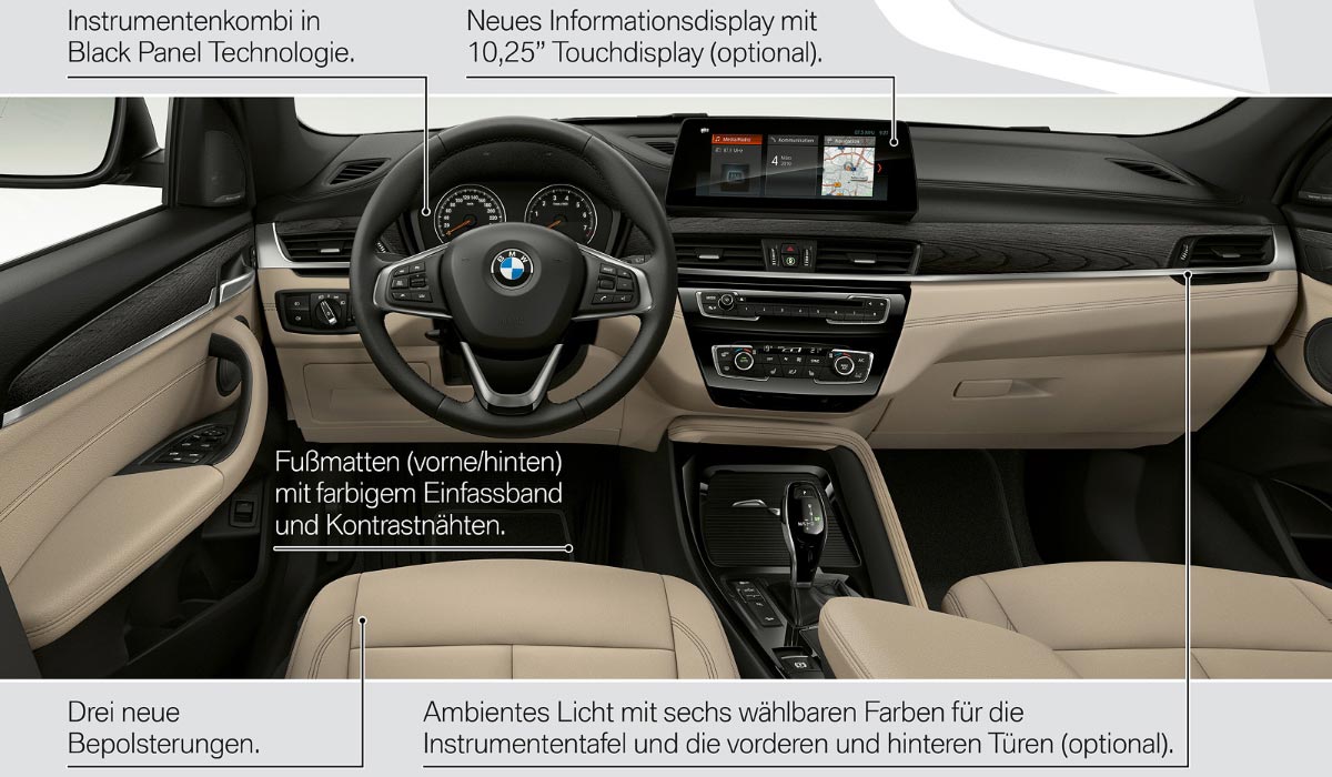 BMW X1 (F48 LCI), Highlights