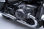 Die neue BMW R 18 B. In Schwarz metallic matt gehaltenen Motor.