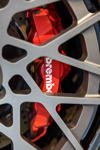 BMW M3 in der tuningXperience, Essen Motor Show 2022, roter brembo Bremssattel