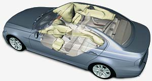 Airbags im neuen 3er-BMW