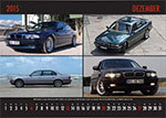 7-forum.com Wandkalender 2015, Dezember-Motiv: BMW 740i von 'Günzjan' (oben links), BMW 735i von 'Bravy' (oben rechts), BMW 750iL von 'Renate' und 'Telekom-iker' (unten links) und BMW 740i von 'ILoveBMW735i'