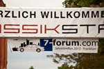 7-forum.com Jahrestreffen 2013, 7-forum.com Jahrestreffen Banner an der Einfahrt zur Klassikstadt