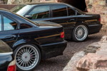 100. BMW 7er Südhessen Stammtisch: BMW E38-7er von Ann-Kristin ('Rakete') und Ralf ('asc-730i') auf Alpina-Felgen