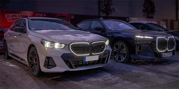 Rhein-Ruhr-Stammtisch im Januar 2026: BMW i5 M60 Touring (G70) von Heiko ('Heiko237') und BMW i7 M70 (G70) von Christian ('Chrsitian')