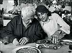 Alexander Calder mit Herve Poulain im Atelier