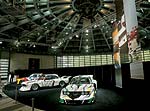Concorso d'Eleganza Villa d'Este 2002, BMW Art Cars Praesentation, v.l.n.r.: Alexander Calder, Frank Stella, Roy Lichtenstein