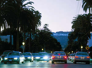 BMW 750hl (E38) in Hollywood während der CleanEnergy World Tour