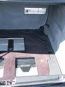 Blick in den Kofferraum von Martin Lemkes BMW L7