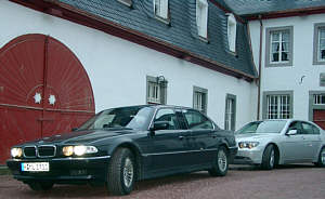 BMW L7 und BMW E65 beim Treffen am Schloss Auel