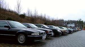 BMW 7er-Parade beim Stammtischtreffen in Ratingen