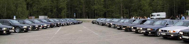 BMW 7er Parade beim Treffen in Anzing