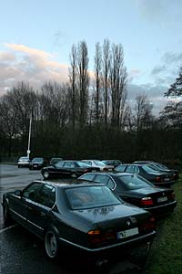 BMW 7er-Treffen in Moers am 2. Januar 2005