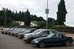 Sternfahrt nach Istrien: Gruppenfoto auf dem Hotel-Parkplatz