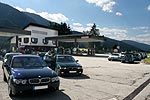 Zwischenstopp bei der Anfahrt ber die Dolomite