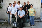 Gruppenfoto: Daniel, Rudi, Stefan, Karina, Rolf, Matthias, Markus und Renate in Venedig