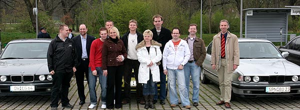 Teilnehmer aus dem 7er-Forum an der Werksbesichtigung in Dresden