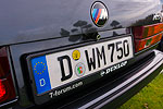 BMW 750i (E32) von Markus (Flckchen V12) mit selbst leuchtendem Nummernschild
