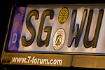 Leuchtkennzeichen mit 7-forum.com Schriftzug am BMW 750i (E38) von Peter (peter-express)