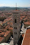 hat man die 463 Stufen auf den Dom überwunden ergibt sich dieser Blick auf Florenz