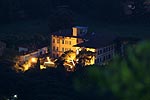 Blick auf das Sternfahrthotel Belvedere bei Nacht