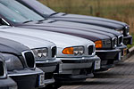 BMW 7er-Reihe auf dem Stammtisch-Parkplatz