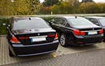 BMW 760Li (E66) von Christian neben dem BMW 730d (F01) von Alexander (�alander�)