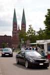 Einfahrt auf den Jahrestreffen-Parkplatz in Lübeck