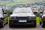 Forumsmoderator Alexander ('Highliner') mit Frau Vera im BMW 730d (E38)