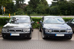 Unterschiedliche BMW-Nieren: der BMW 760i (E65) von Dirk ('dirk750') und BMW 735i (E65) von Andreas ('hamann 735i')