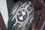 frisch eingraviertes Airbrush-Motiv auf dem BMW 730i (E32) von Ulli ("Jeff Jaas")