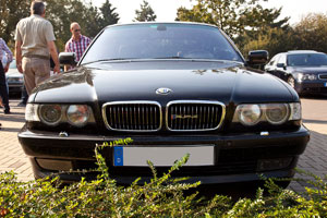 BMW 750i (E38) mit Gasumbau von Uwe ('guhms') beim Rhein-Ruhr-Stammtisch