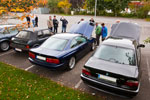 Peugeot 205 CTi Cabrio von Alexander ('Highliner'), BMW 850i (E31) von Ralph ('E32fan') und BMW 750i (E38) von Gerd ('Krewelsche')