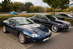 Jaguar XKR von Michael ('McTube') neben dem BMW 730i (E38) von Alain ('Alien')